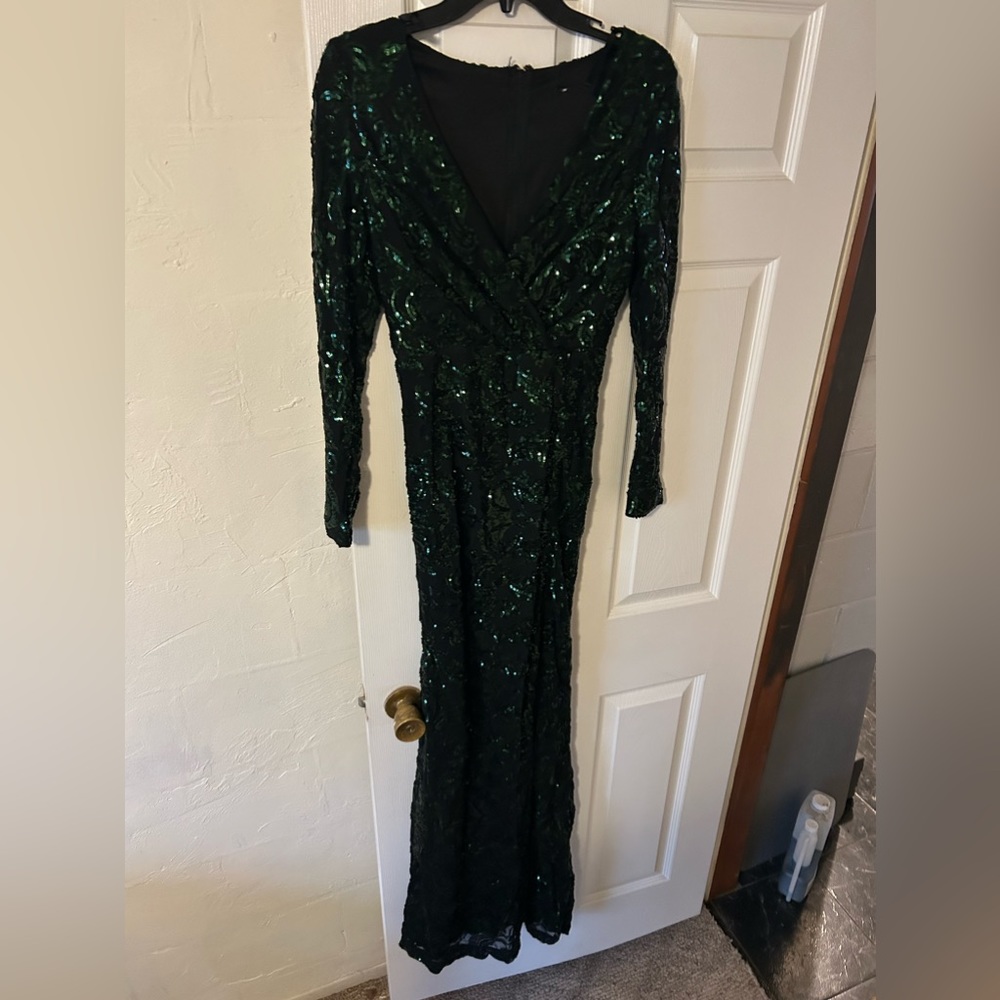 Green and black formal